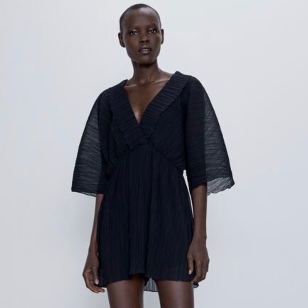 Black mini romper